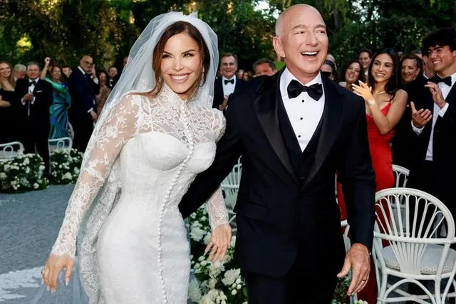 Lauren Sánchez Bezos/Instagram Lauren Sánchez Bezos and Jeff Bezos on their wedding day, June 27, 2025
