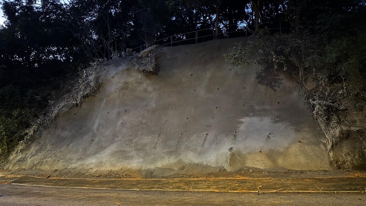 西貢北潭路周二山泥傾瀉　路政署指完成復修　恢復雙線雙程行車