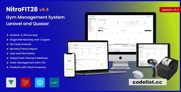 NitroFIT28 v4.4.1 - Fitness & Gym Management System
