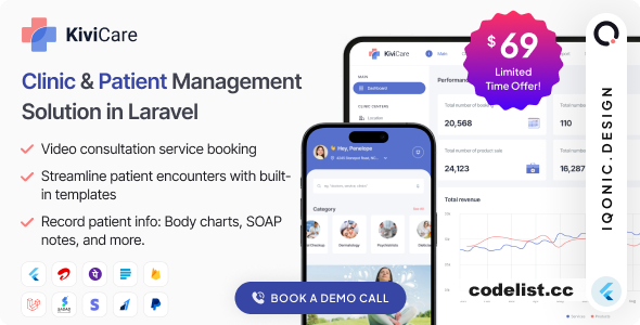 KiviCare(TM) v1.7.1 - Clinic Management System - Laravel & Flutter
