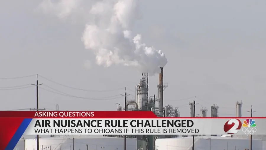 What happens if ‘Air Nuisance Rule’ is removed from Ohio clean air plan?