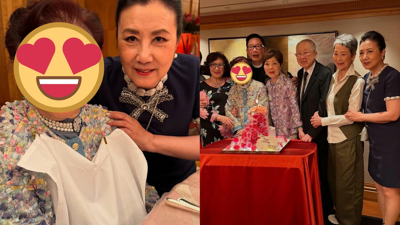 97歲粵劇名伶白雪仙近況曝光　難得出關賀好友生日非常精伶