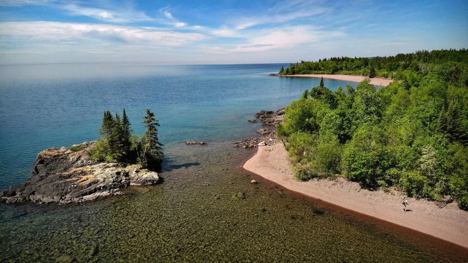 The crew noticed the odd goo after finishing a cruise to study algae blooms in lakes Erie and Superior (above). - Brian Peterson/Star Tribune/Getty Images