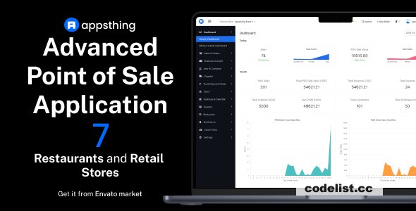 Appsthing POS v7.0 - Multi Store Restaurant & Retail Point of Sale, Billing & Stock Manager Application - nulled