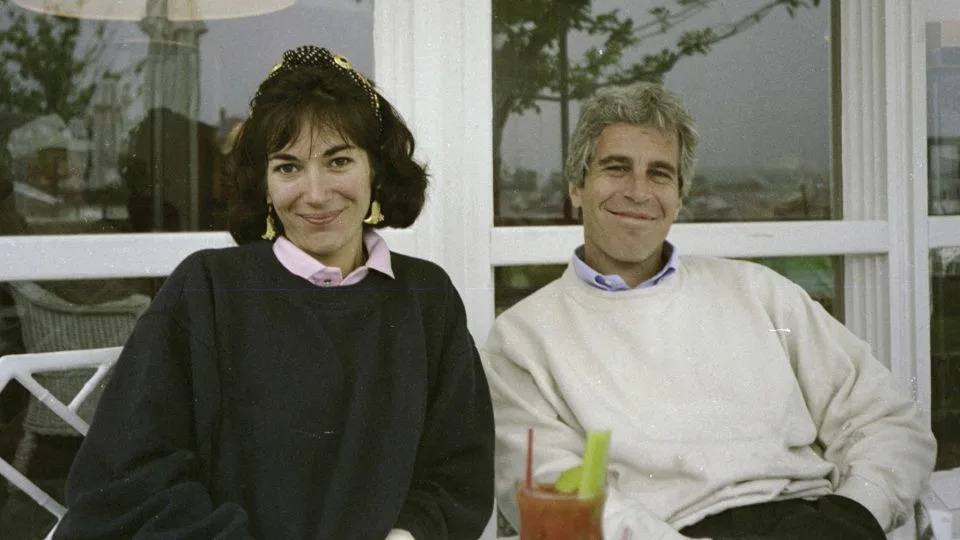 This undated trial evidence image obtained December 8, 2021, from the US District Court for the Southern District of New York shows British socialite Ghislaine Maxwell and US financier Jeffrey Epstein. - US District Court for the Southern District of New York