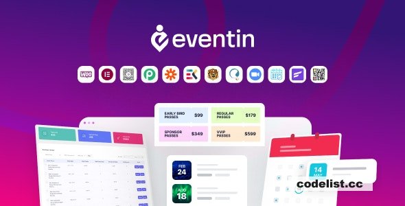 WP Eventin v3.3.23 - Events Manager & Tickets Selling Plugin for WooCommerce