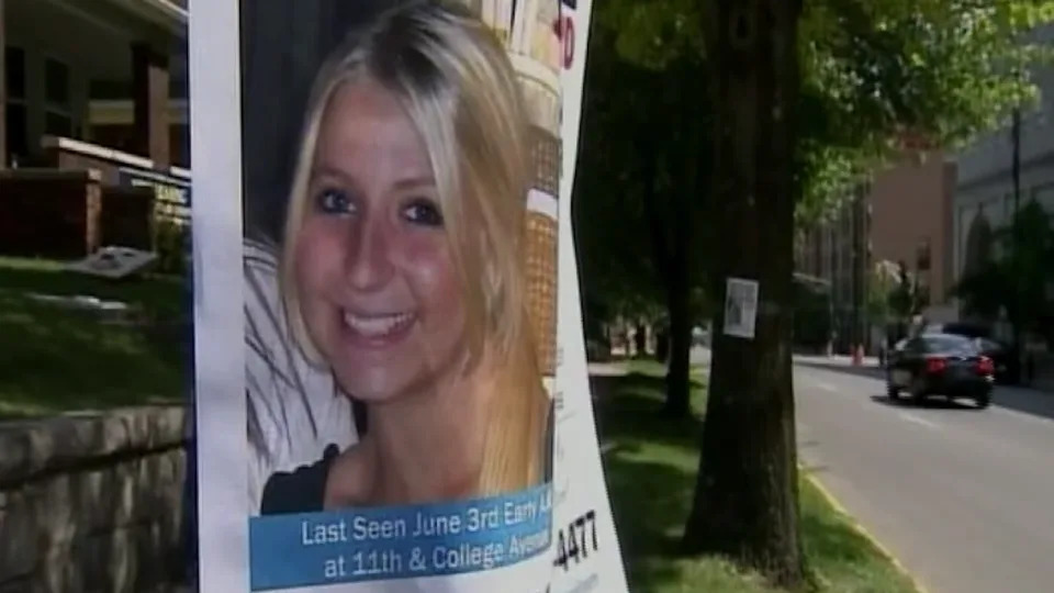 A missing persons poster for Lauren Spierer