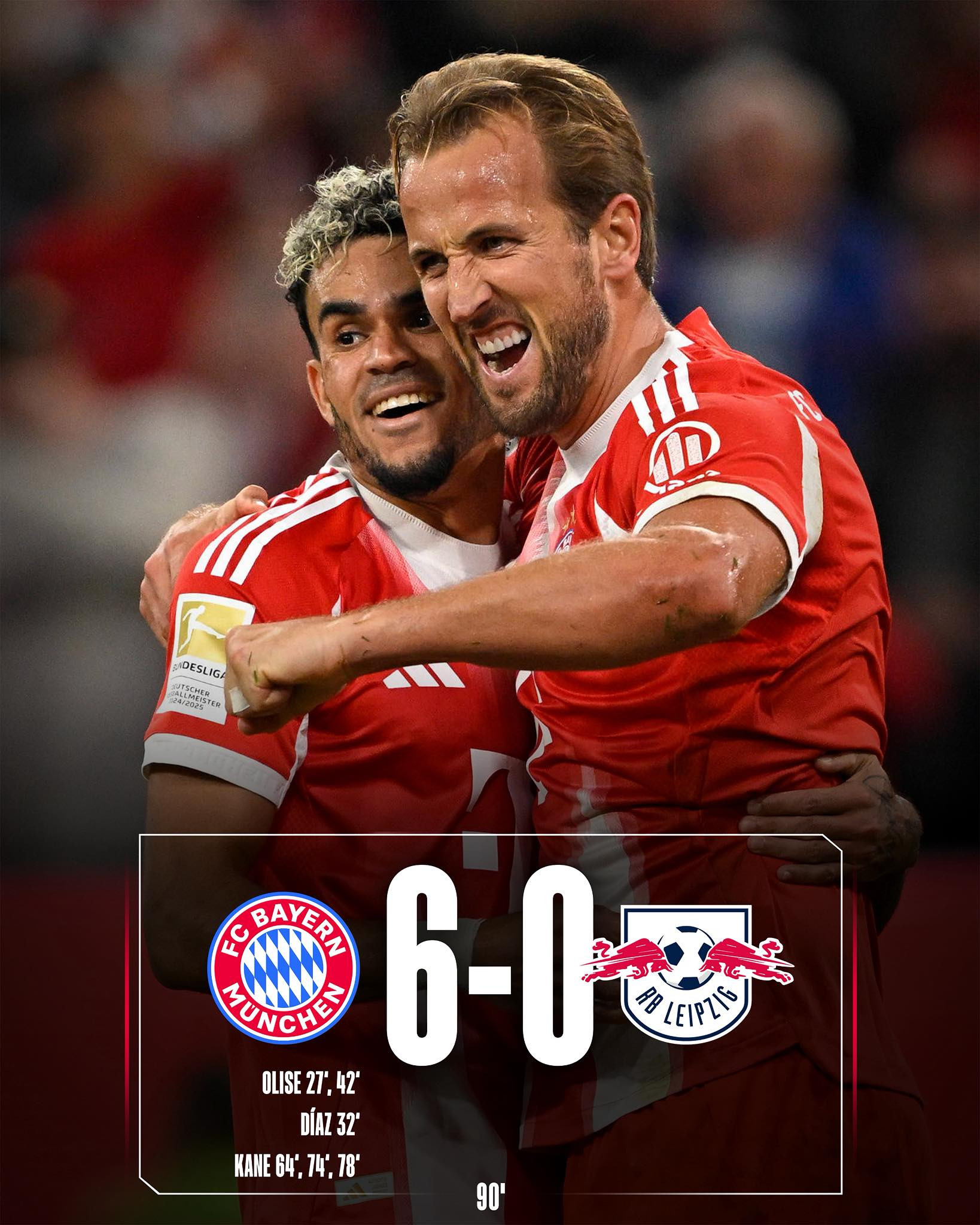 Harry Kane lập hat-trick, Bayern Munich phô diễn sức mạnh trận khai màn