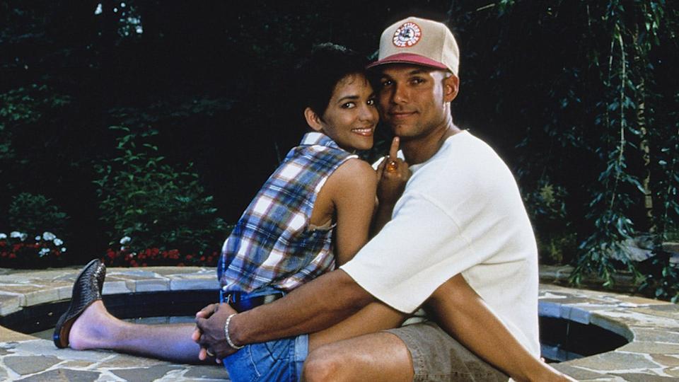 David Justice y Halle Berry