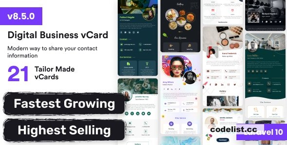 VCard SaaS v8.5.0 - Digital Business Card Builder SaaS - Laravel VCard Saas - NFC Card