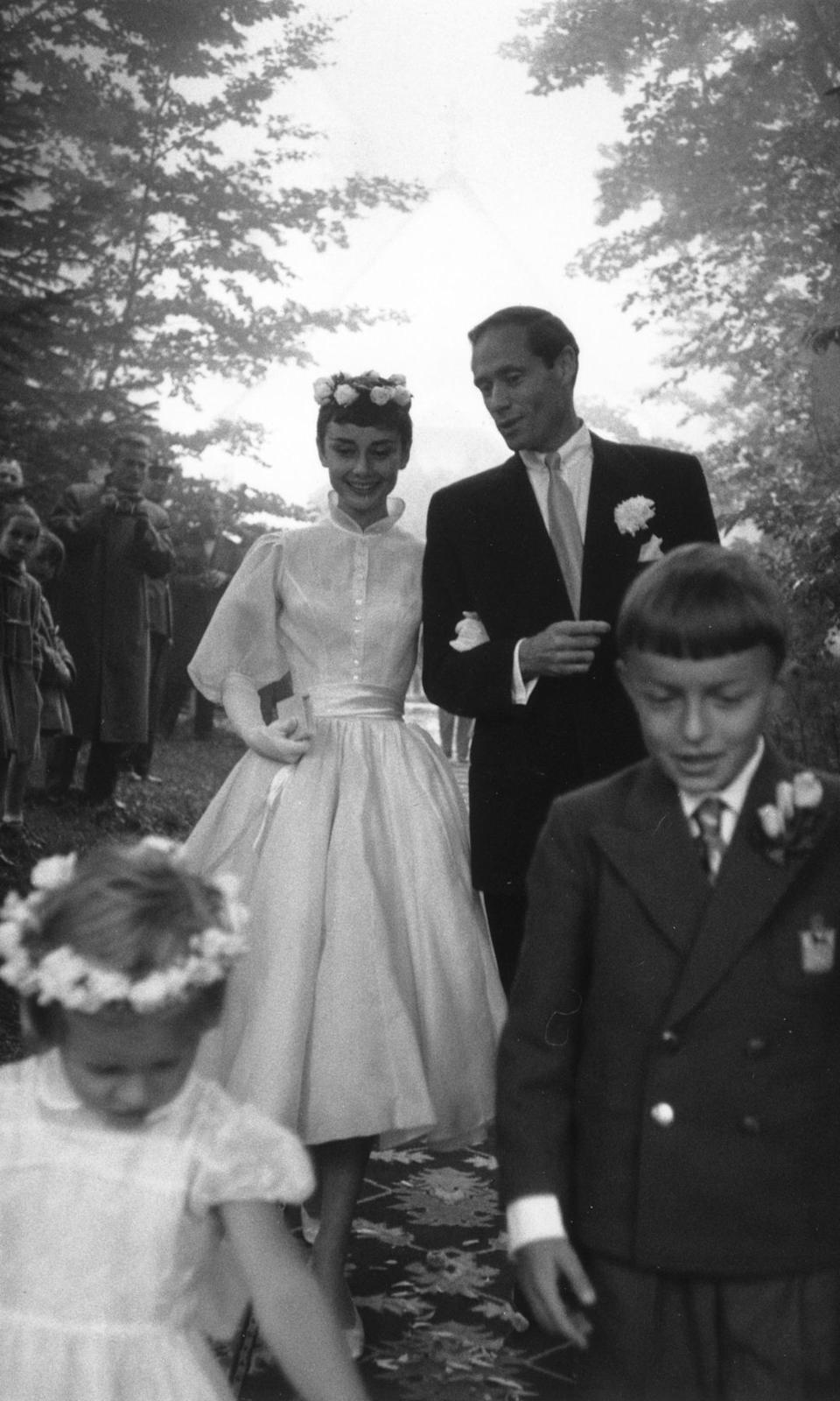 Boda de Audrey Hepburn y Mel Ferrer