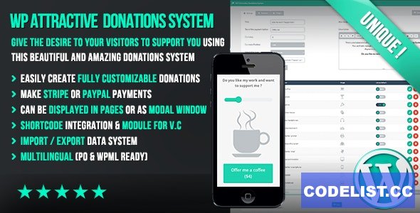 WP Attractive Donations System v1.17 - Easy Stripe & Paypal donations 