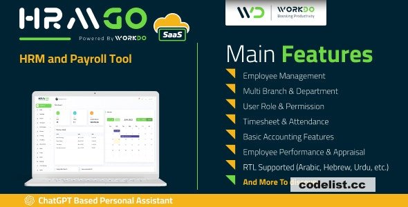 HRMGo SaaS v5.9 - HRM and Payroll Tool - nulled
