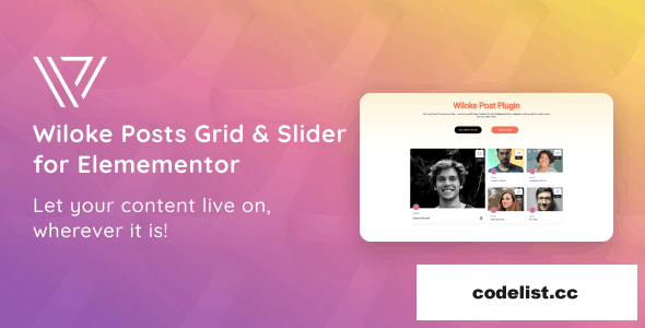 Wiloke Posts Grid & Slider for Elementor v1.0.0