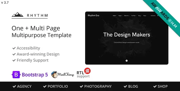Rhythm - Multipurpose One/Multi Page Template v3.7.8
