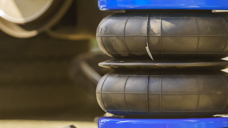 Installing auto air ride suspension. Car in service.
