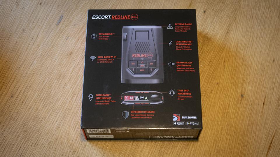 Escort Redline 360c unboxing.