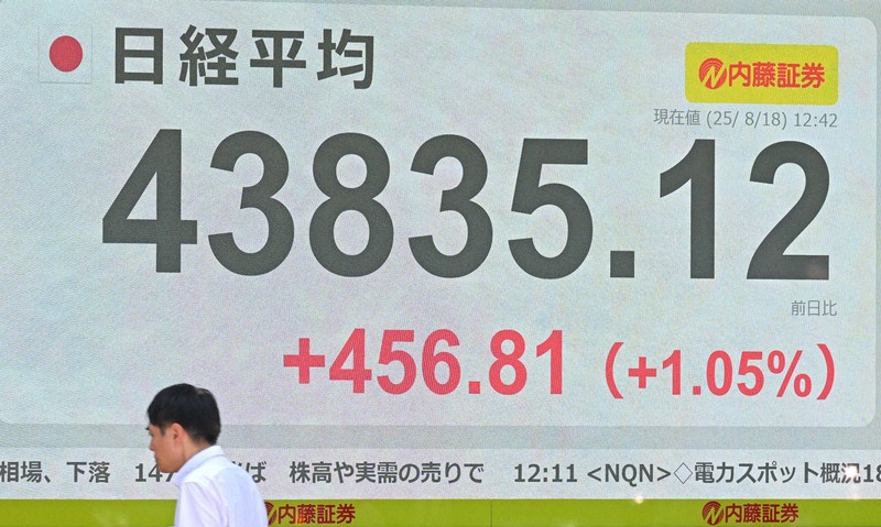 日経平均、2営業日連続で最高値更新　終値は4万3714円