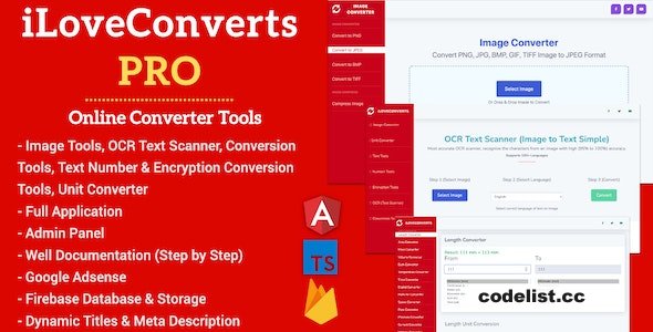 [All in One] iLoveConverts PRO - Online Converter Tools Full Production Ready App with Admin Panel - 7 January 2023