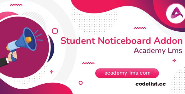 Academy LMS Noticeboard Addon v1.2