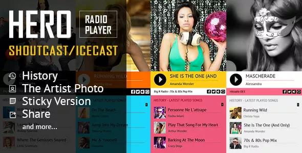 Hero - Shoutcast and Icecast Radio Player with History v4.5.0