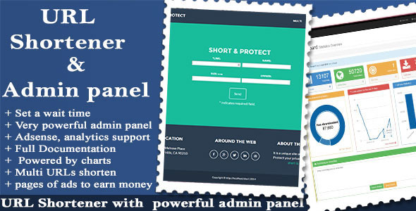 URL Shortener with Ads and Powerful Admin Panel v1.8.8 URL Shortener with Ads and Powerful Admin Panel v1.8.8