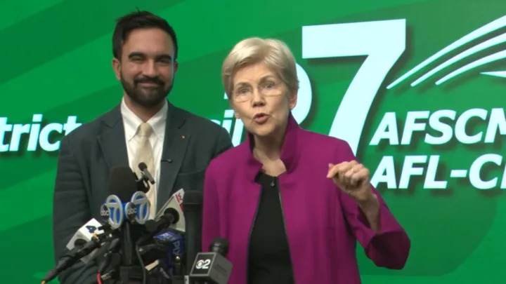 Mamdani with Sen. Warren