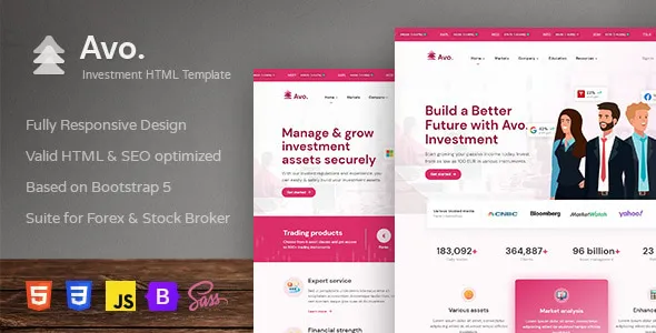 Avo - Finance and Investment HTML Template v1.0