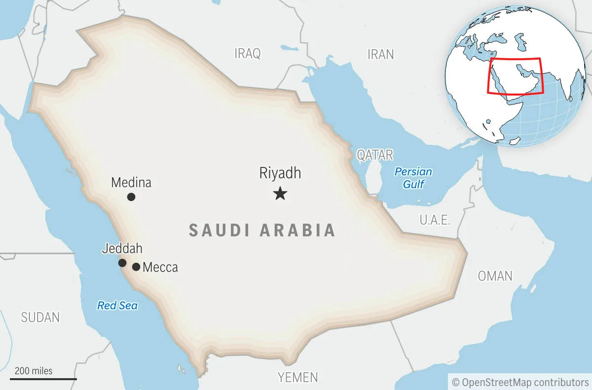 Amusement park ride in Saudi Arabia collapses and injures more than 20 people