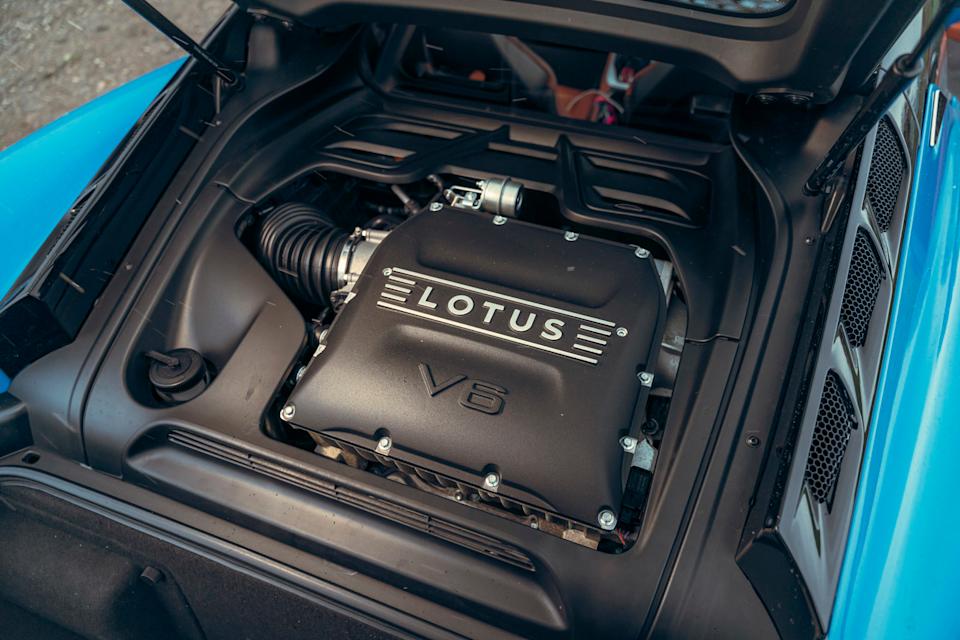 14 Lotus Emira V6 2025 Autocar road test review engine