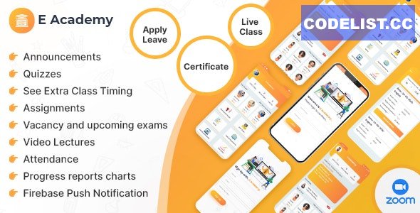 E-Academy v1.0.12 - Online Classes / Institute / Tuition And Course Management (Android App + Admin Panel) - nulled 