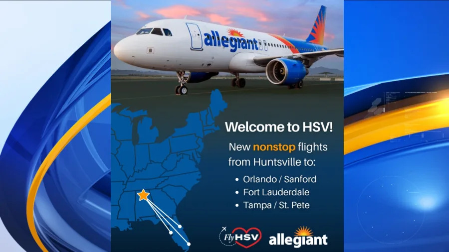 Huntsville International Airport brings in new airline, three new Florida destinations