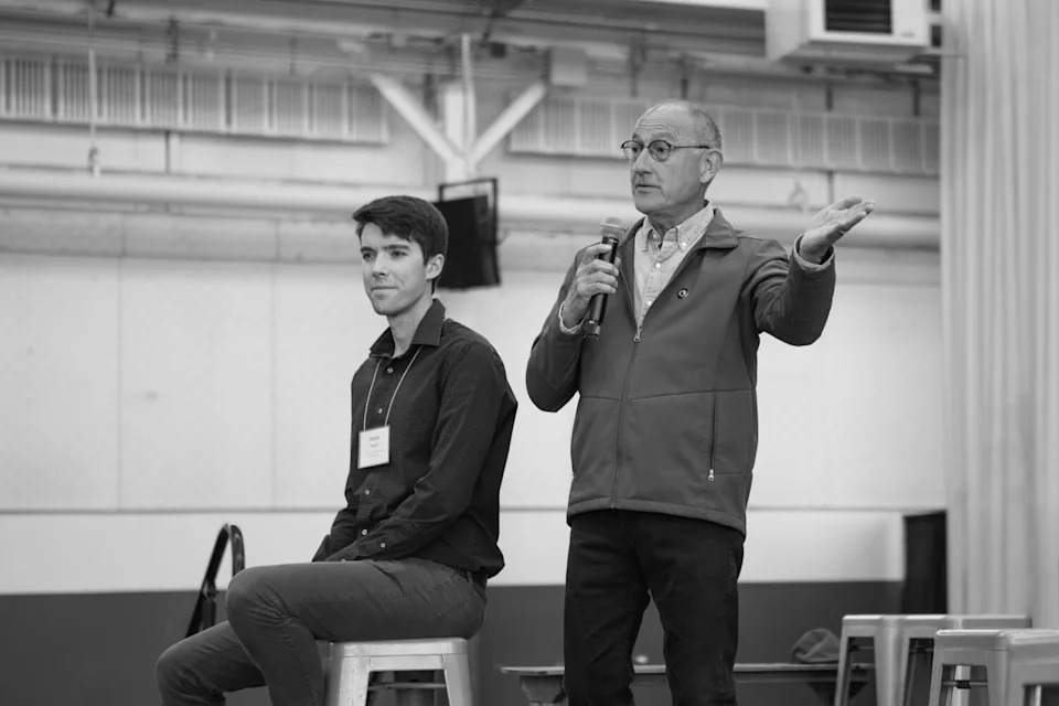 UCLA climate scientist Daniel Swain, left.