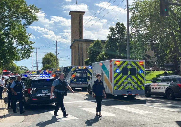 Shooter kills 2 children in Minneapolis church, 17 people injured