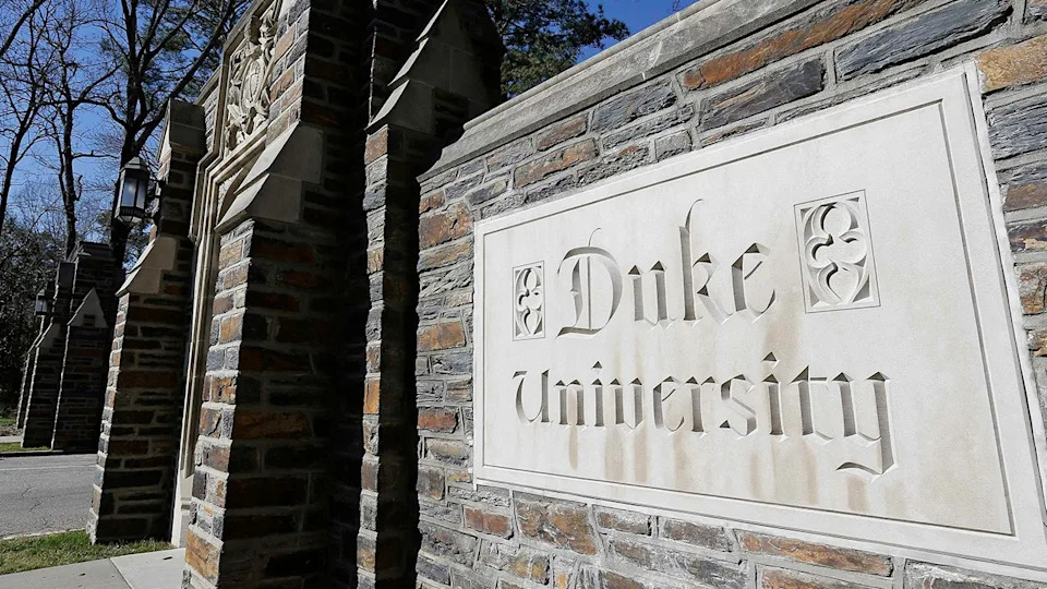 Duke University sign