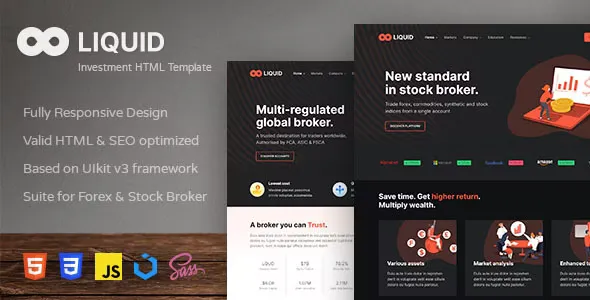 Liquid - Investment and Stock Broker HTML Template v1.0