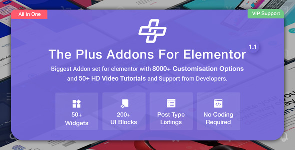The Plus v1.1.0 - Addon for Elementor The Plus v1.1.0 - Addon for Elementor