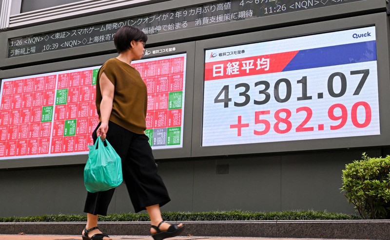 日経平均株価、2日連続で終値が史上最高値更新　4万3274円