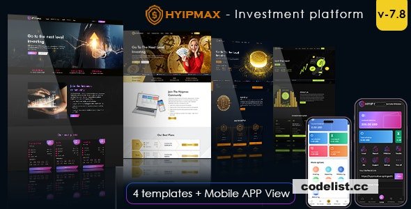 HYIP MAX v7.8 - high yield investment platform - nulled