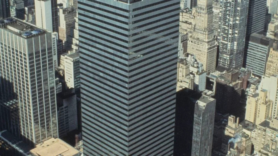 The Citicorp Center pictured days before it was officially dedicated in October 1977. - UPI/Bettmann Archive/Getty Images