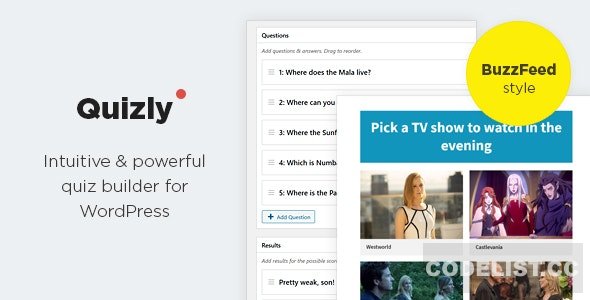 Quizly v1.0.2 - Intuitive & Powerful Quiz Plugin for WordPress Quizly v1.0.2 - Intuitive & Powerful Quiz Plugin for WordPress