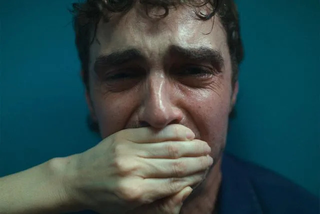NEON Dave Franco in the 'Together' bathroom scene