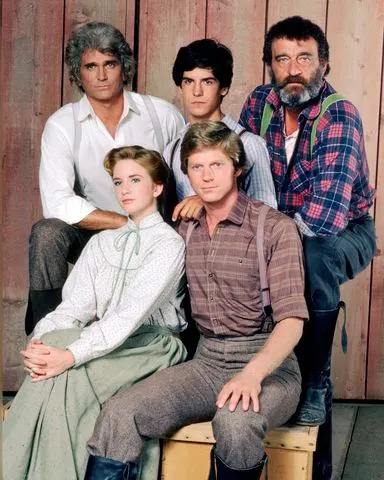 Silver Screen Collection/Getty Some of the cast of 'Little House on the Prairie.' Clockwise from top left: Michael Landon as Charles Ingalls, Matthew Laborteaux as Albert Ingalls, Victor French as Isaiah Edwards, Dean Butler as Almanzo Wilder and Melissa Gilbert as Laura Ingalls Wilder
