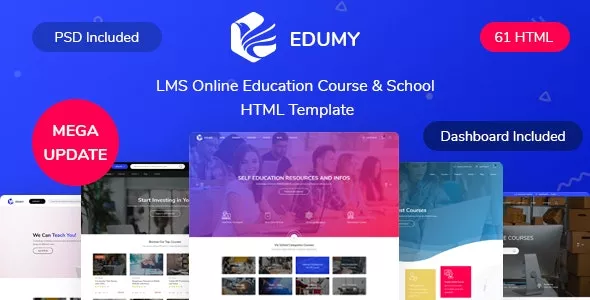 Edumy - LMS Online Education Course & School HTML Template v1.2