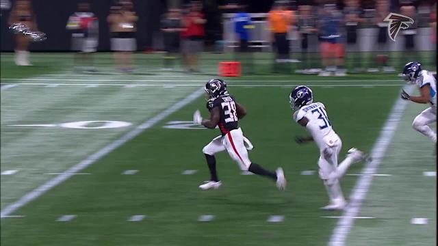 Falcons' Nathan Carter scores 43-yard TD one week after collision with Morice Norris: 'I was really honing in on my faith'