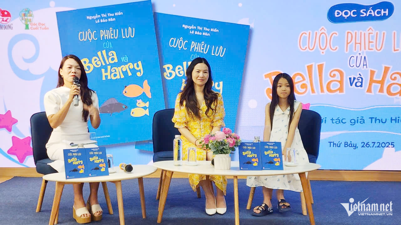 Hai mẹ con cùng viết sách vì tình yêu tiếng Việt nơi đất khách