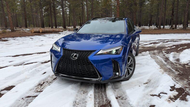 The front end of the 2025 Lexus UX 300h F Sport Handling