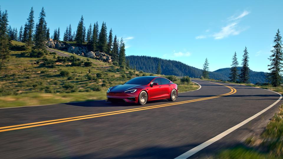 Tesla - PHOTO: The Tesla Model S Plaid produces 1,020 hp and can sprint from 0-6-0 mph in 1.99 seconds.