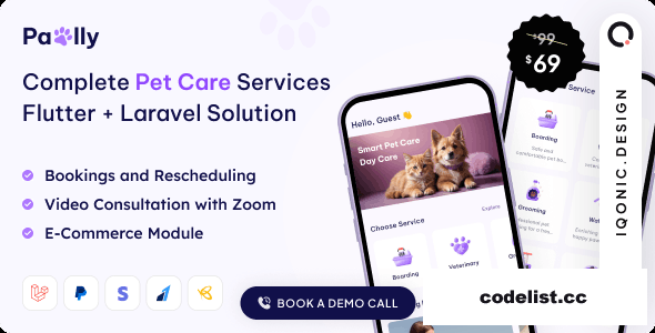 Pawlly v2.0 - All-in-one Pet Care Solution in Flutter + Laravel with ChatGPT