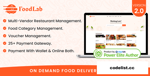 FoodLab v2.0 - On demand Food Delivery System